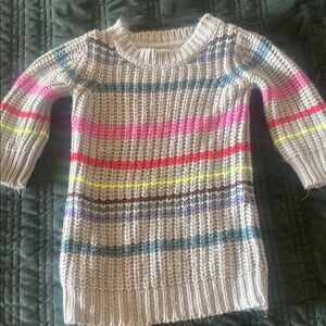 Striped Knit Sweater Dress